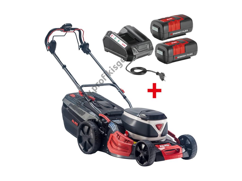 AL-KO 512 Li VS-W premium, ENERGY FLEX, akkumulátoros fűnyíró, 51 cm, 40V, 2x5 Ah akkuval és töltővel