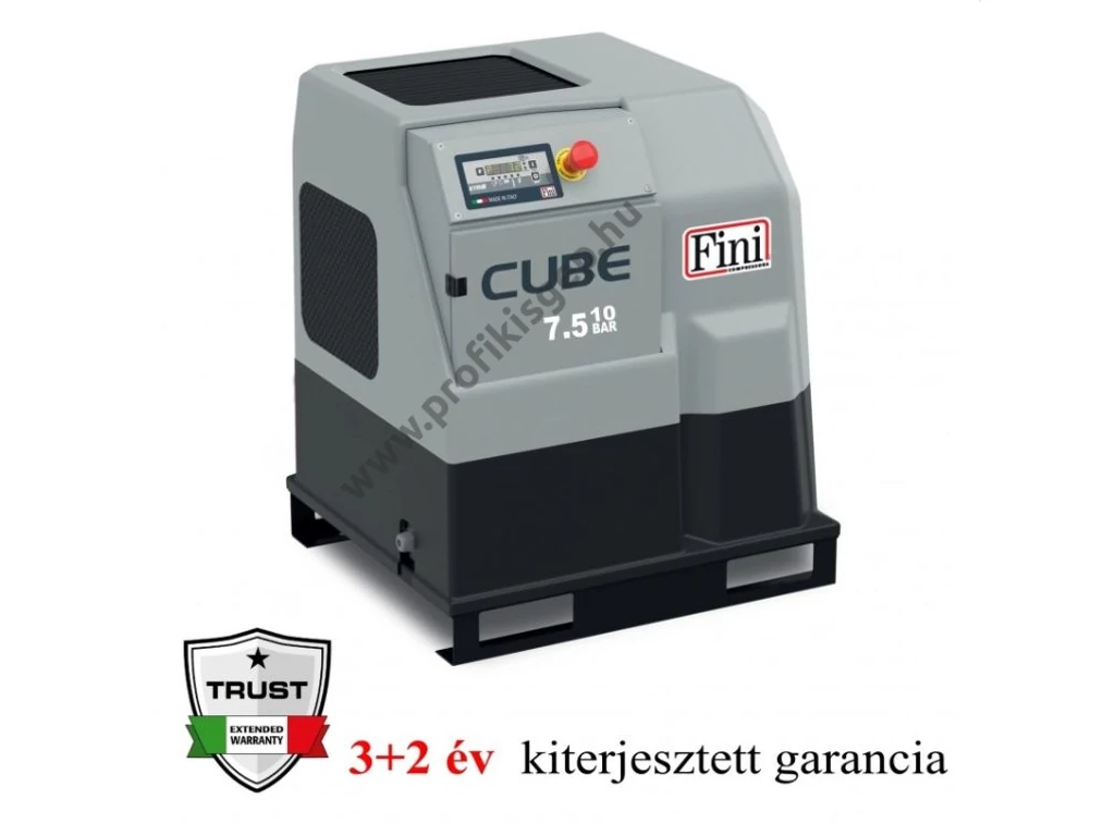 FINI CUBE 7.5-10 CSAVARKOMPRESSZOR 1050l/perc 10 bar tartály nélkül 400V