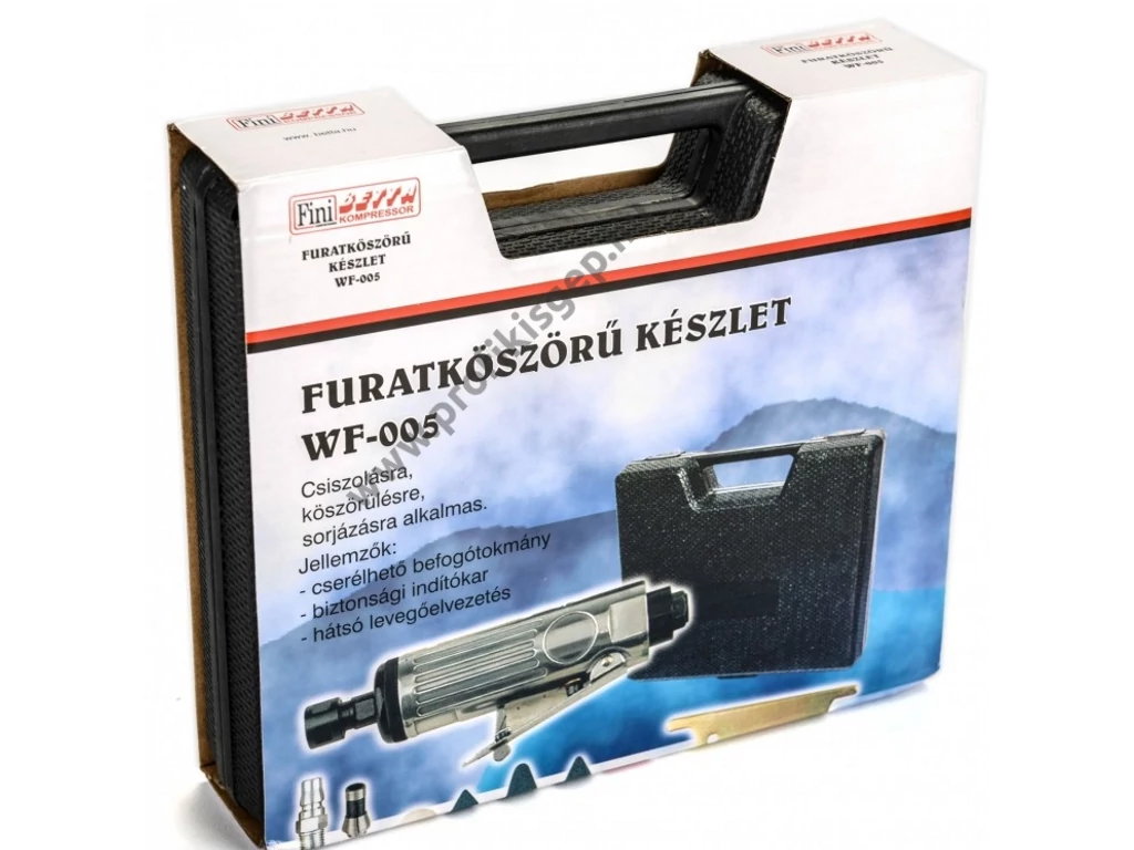 BETTA WF005 Pneumatikus furatköszörű készlet, 3mm és 6mm befogó, 22.000 fordulatszám