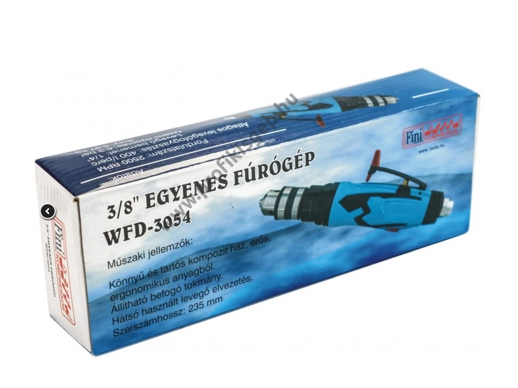 Betta WFD3054 Pneumatikus fúró egyenes, fogaskoszorús tokmány 10mm-ig, 10Nm,