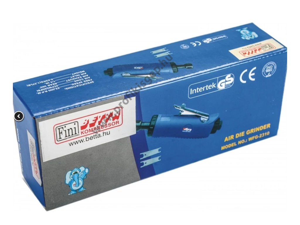 BETTA WFG2310 Pneumatikus furatköszörű, 6mm befogó, 22.000 fordulatszám