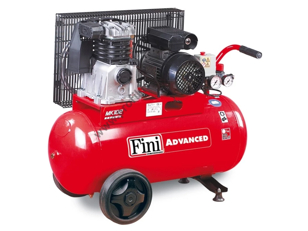 FINI MK102-25-2M KOMPRESSZOR ERŐS IGÉNYBEVÉTELRE 235l/perc 10 bar tartály 25 liter 230V