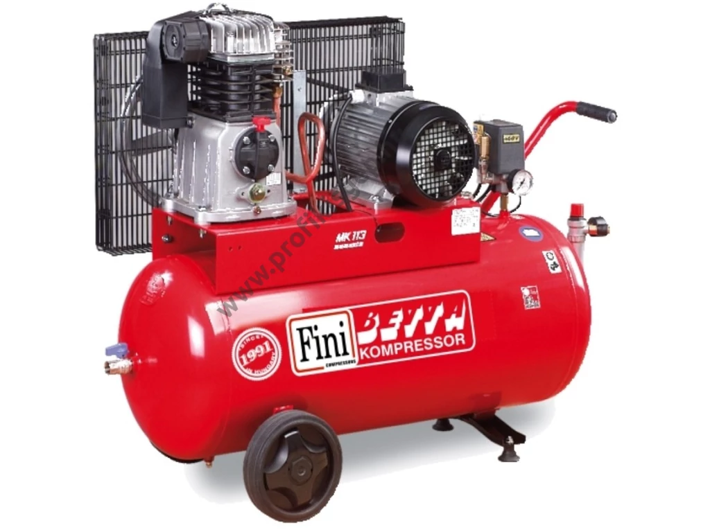 BETTA-FINI MK103-50-3 KOMPRESSZOR ERŐS IGÉNYBEVÉTELRE 365l/perc 10 bar tartály 50 liter 400V