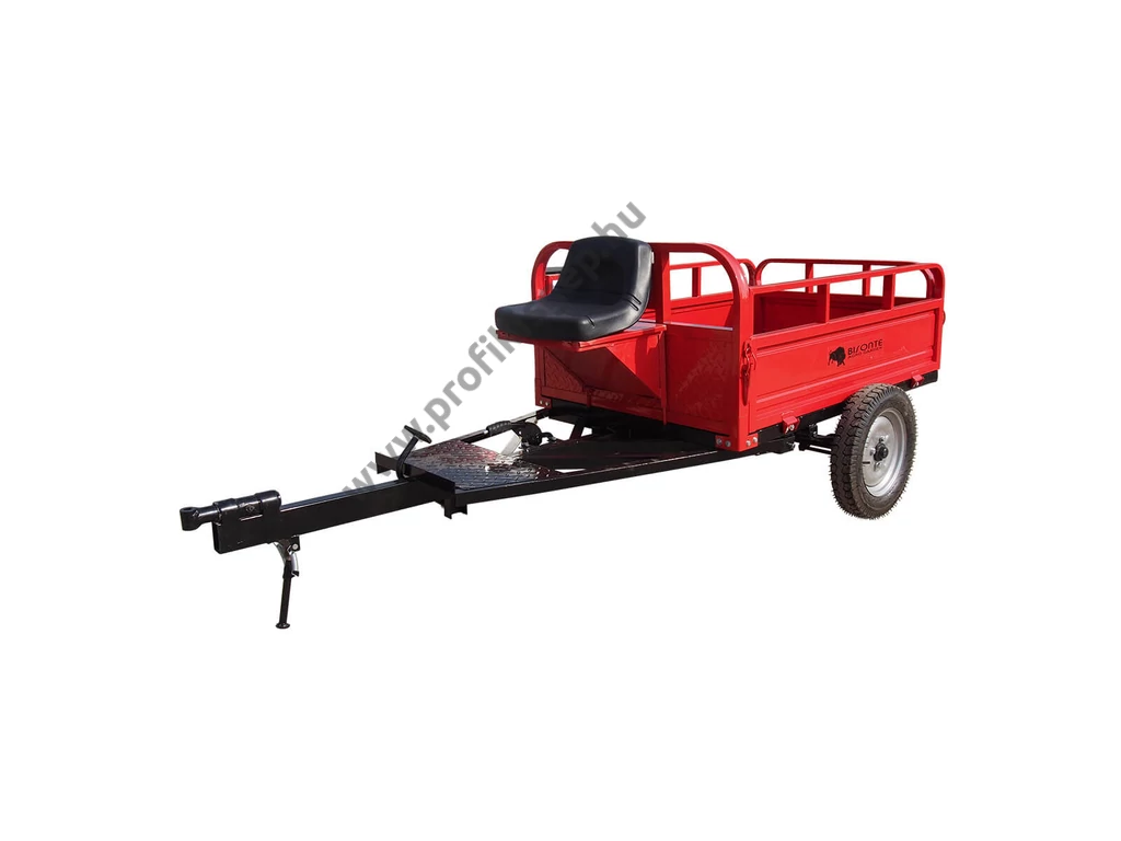 Bisonte BTA-600R utánfutó, max: 600kg, kapálógéphez, rotációs kapához
