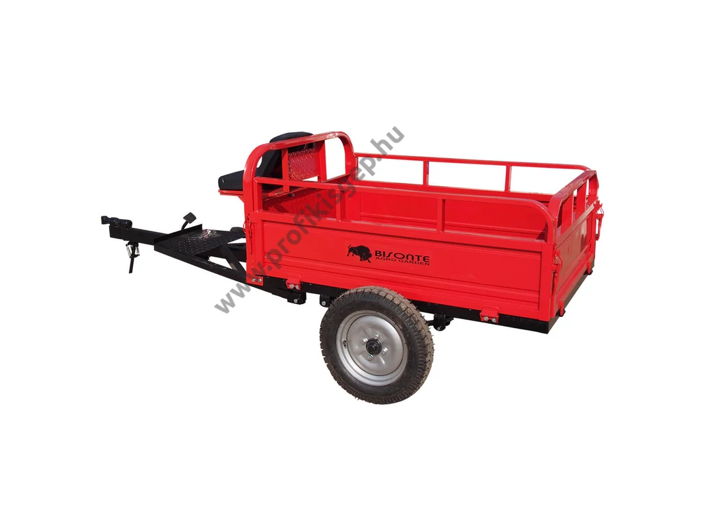 Bisonte BTA-600R utánfutó, max: 600kg, kapálógéphez, rotációs kapához