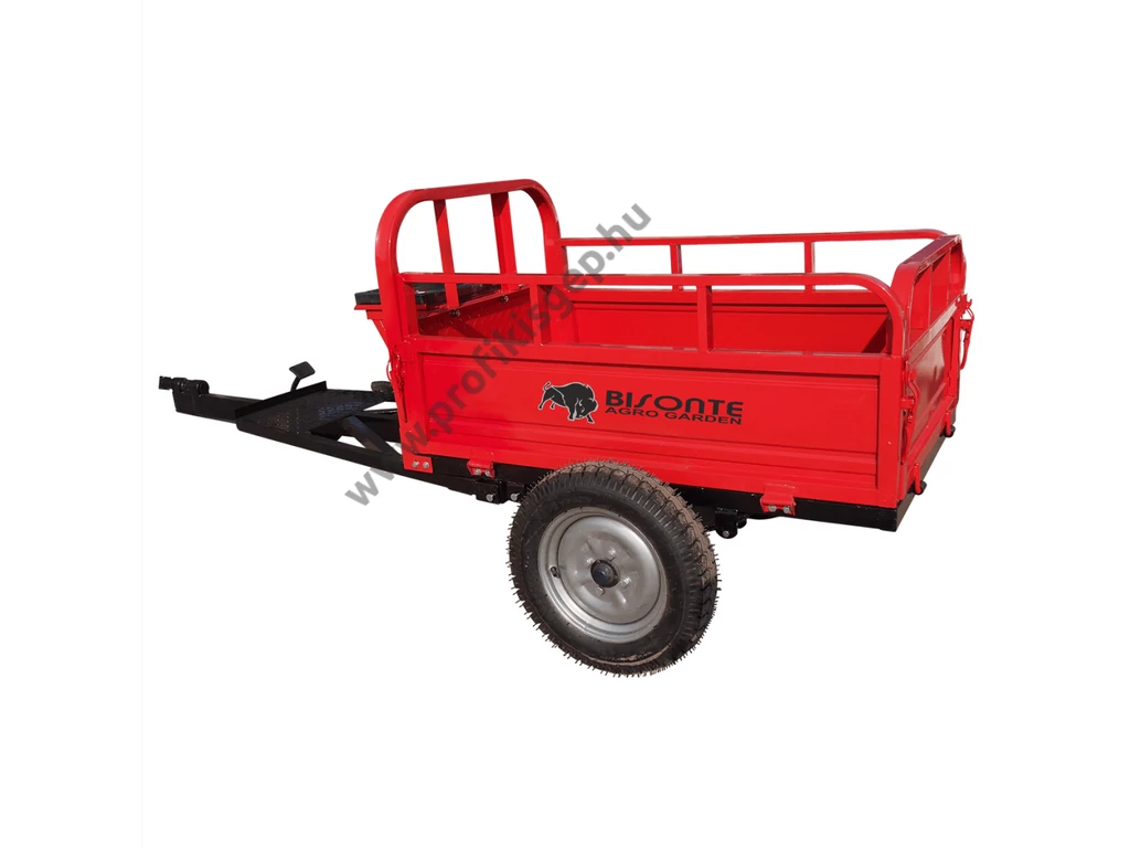 Bisonte BTA-500R  utánfutó, pótkocsi kapálógéphez, teherbírás 500 kg