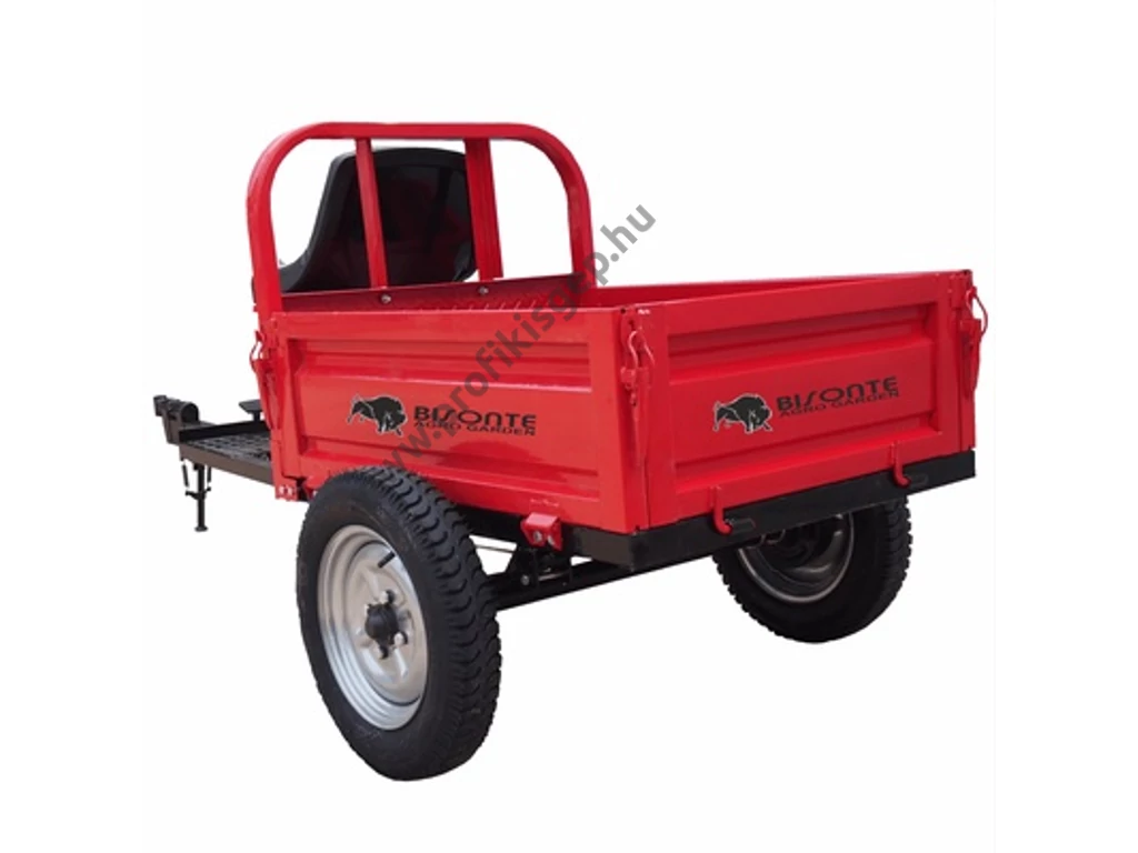 BISONTE BTA-450R utánfutó, max: 450kg, kapálógéphez, rotációs kapához