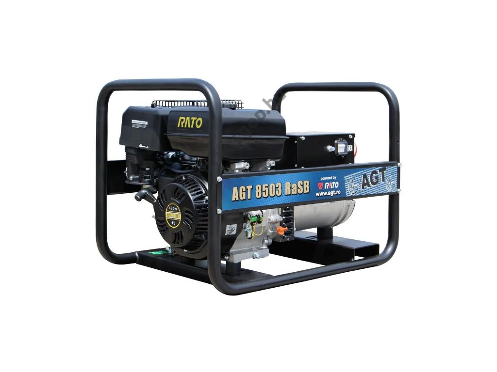 AGT 8503 RaSB Áramfejlesztő háromfázisú, RATO 420 cm3, 3 fázis, 8,0 kVA, 1 fázis 5,0 kVA,