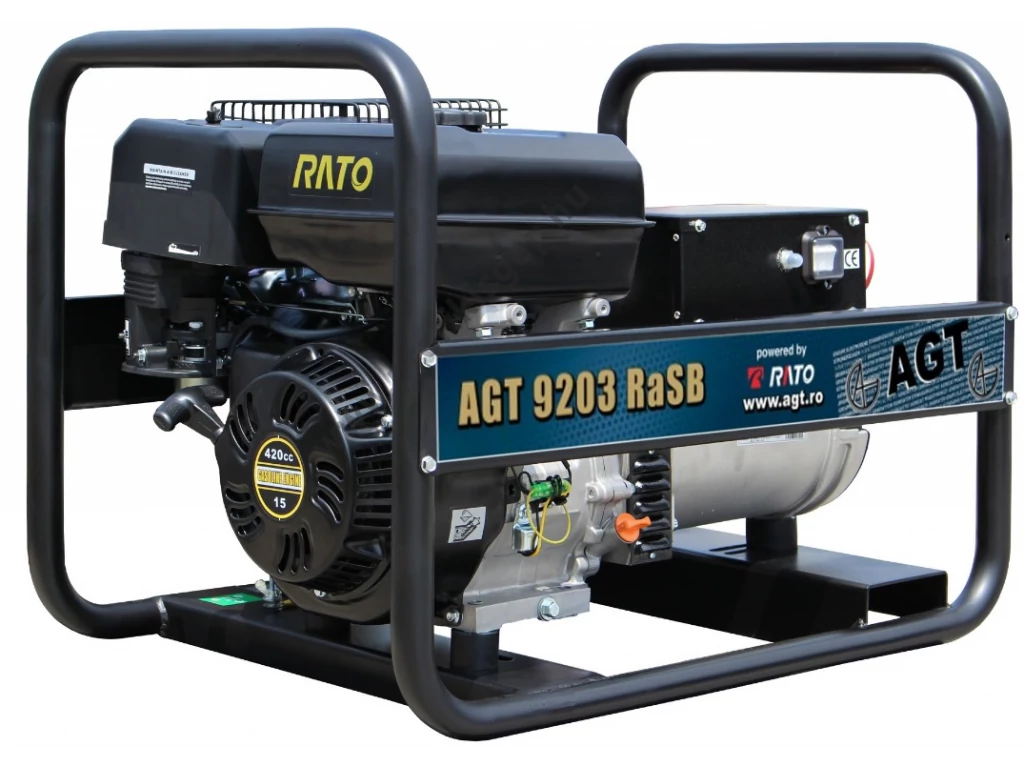 AGT 9203 RaASB Áramfejlesztő háromfázisú RATO 420cm3,  3 fázis 8,5 kVA, 1 fázis 4,5 kVA