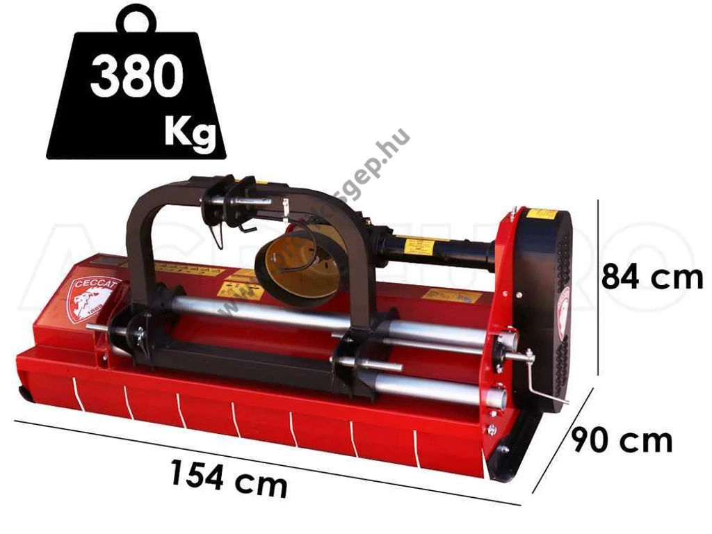 Ceccato szárzúzó Trincione 400 Spostamento Meccanico 1400mm kézi magasságállítás, 20x1,2kg kalapács