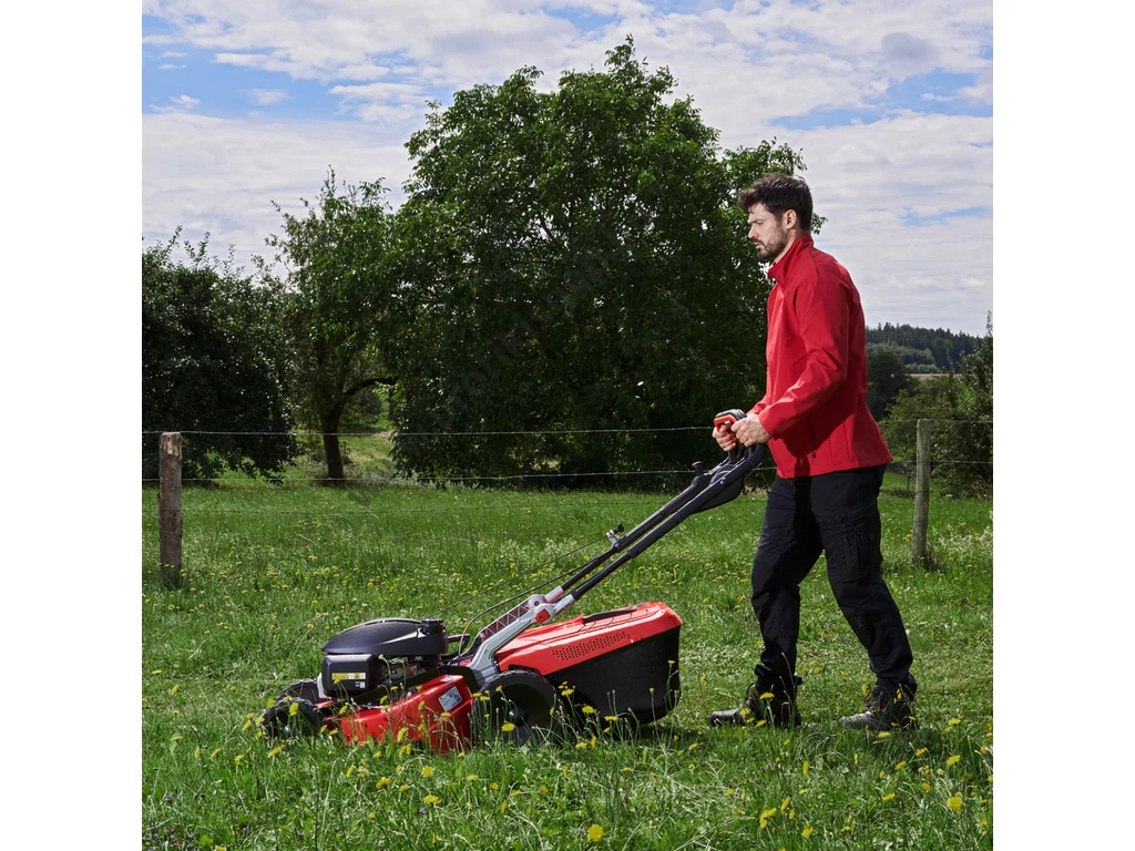 SOLO BY AL-KO 5274 VS-H Benzinmotoros önjáró fűgyűjtős fűnyíró, 51cm, Honda  201cm3, mulcsbetét, csapágyazott kerék