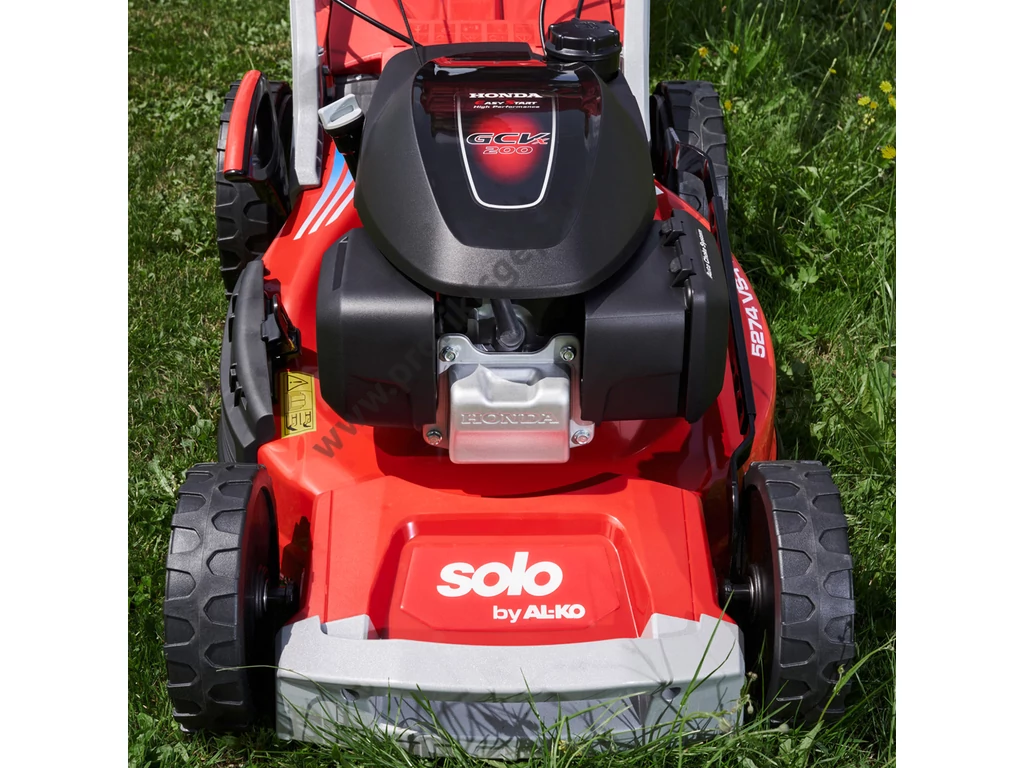 SOLO BY AL-KO 5274 VS-H Benzinmotoros önjáró fűgyűjtős fűnyíró, 51cm, Honda  201cm3, mulcsbetét, csapágyazott kerék