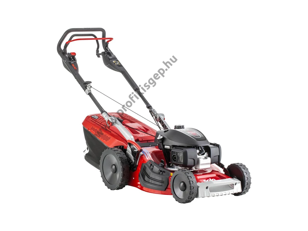 SOLO BY AL-KO 5274 VS-H Benzinmotoros önjáró fűgyűjtős fűnyíró, 51cm, Honda  201cm3, mulcsbetét, csapágyazott kerék