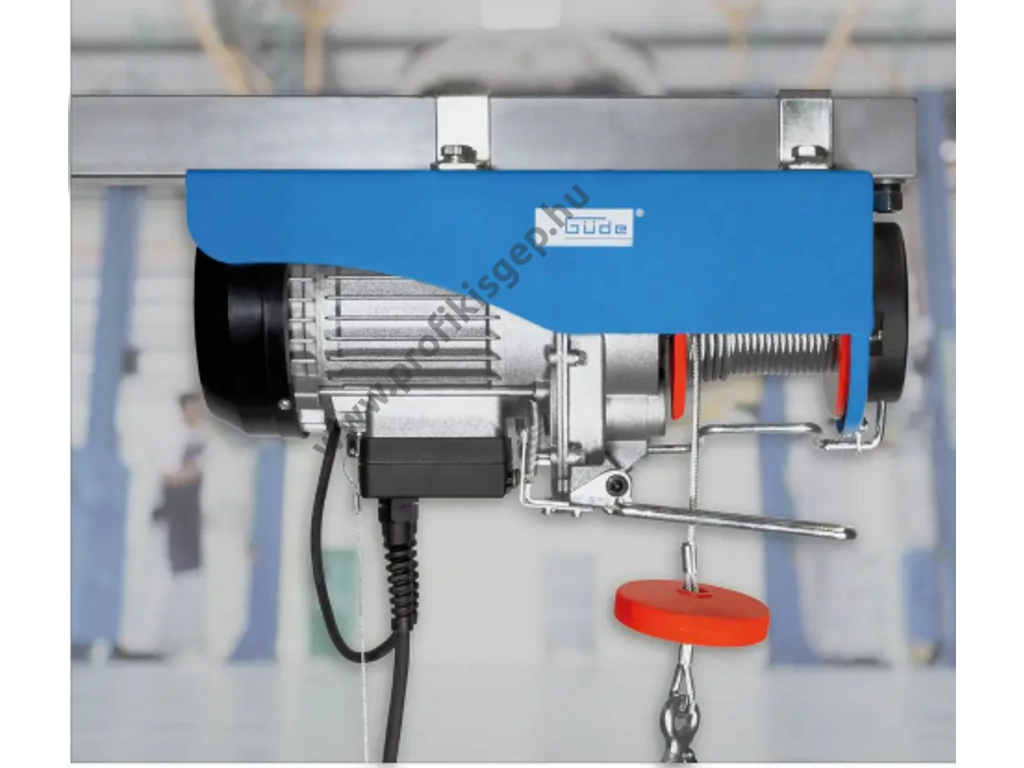Güde GSZ 500/1000 Elektromos csörlő, drótköteles emelő,  230V/1600W, 500/1000kg, 12/6 méter