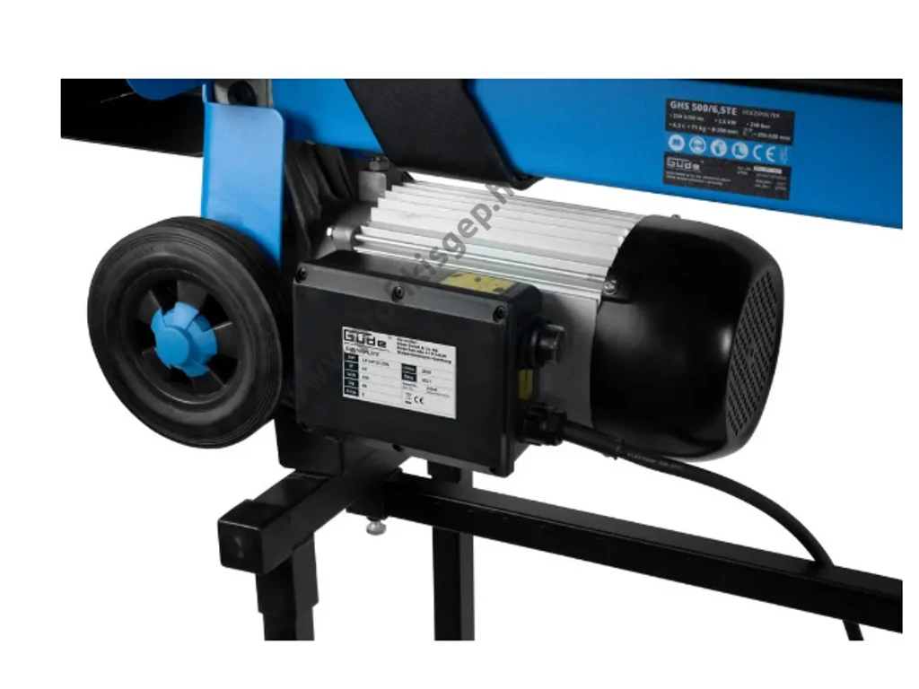 Güde GHS 500/6,5TE  vízszintes rönkhasító, 6,5 tonna, 230V, 2600W, hossz: 52cm-ig
