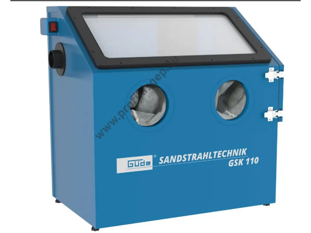 Güde GSK 110, homokszóró kabin, 110 leteres térdogat, 770mmx510mmx730mm