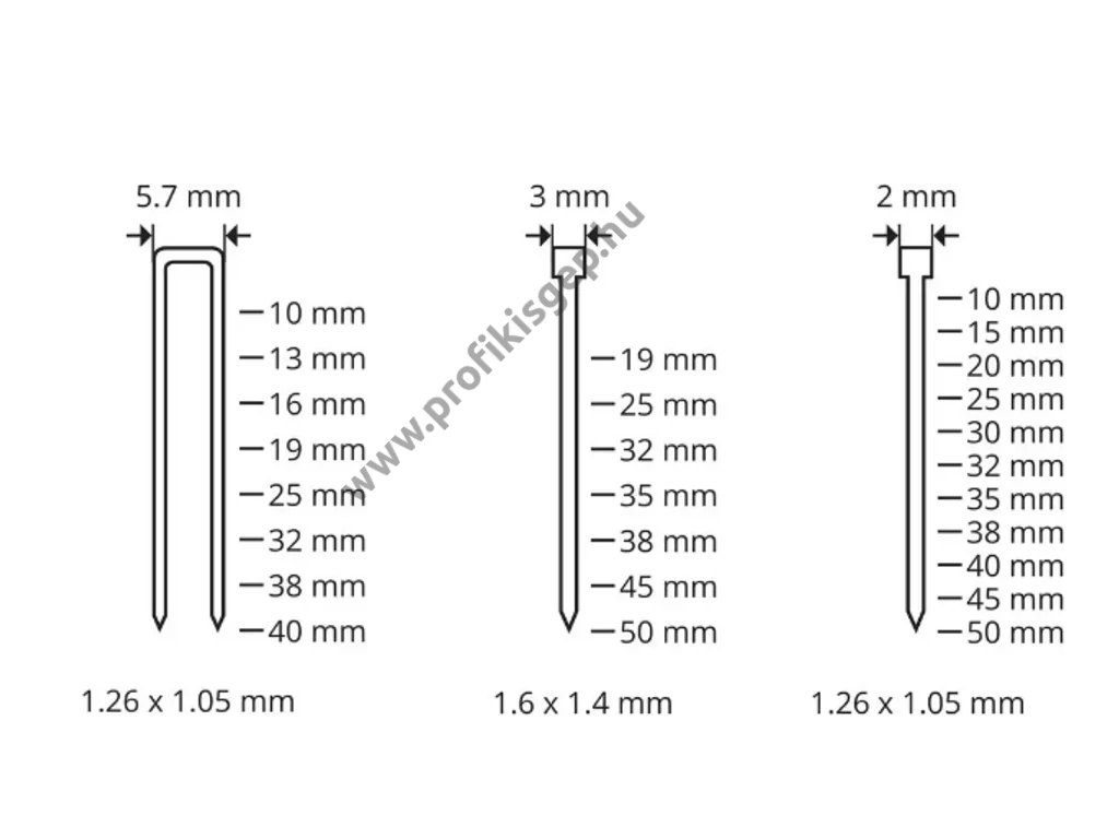 Güde pneumatikus szögbelövő, tüzőgép, üzemi nyomás: 4-7,5 Bar, csatlakozó:1/4", Kapcsokkal