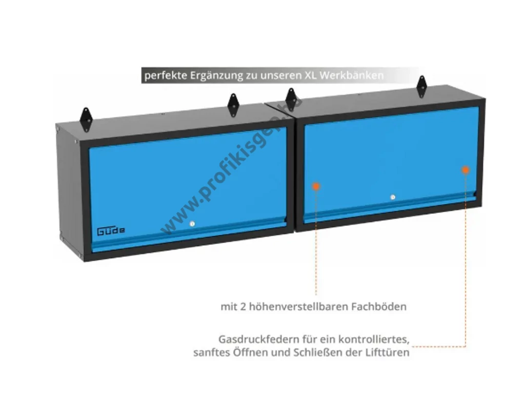 Güde GWS 2T XL Fali szekrény, 1709x460x305mm, összeszerelt