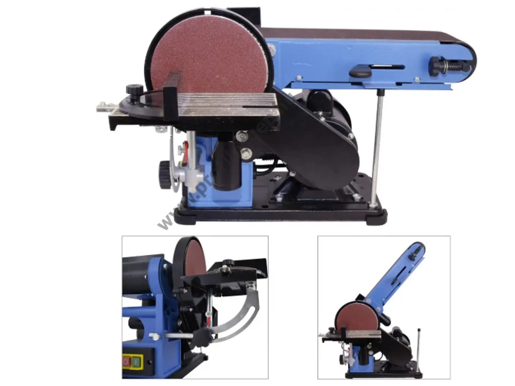 Güde GBTS 400 Asztali csiszoló, 250W, szalagcsiszoló 914mmx100mm, homlokcsiszoló 150mm, Fordulatszám: 1450