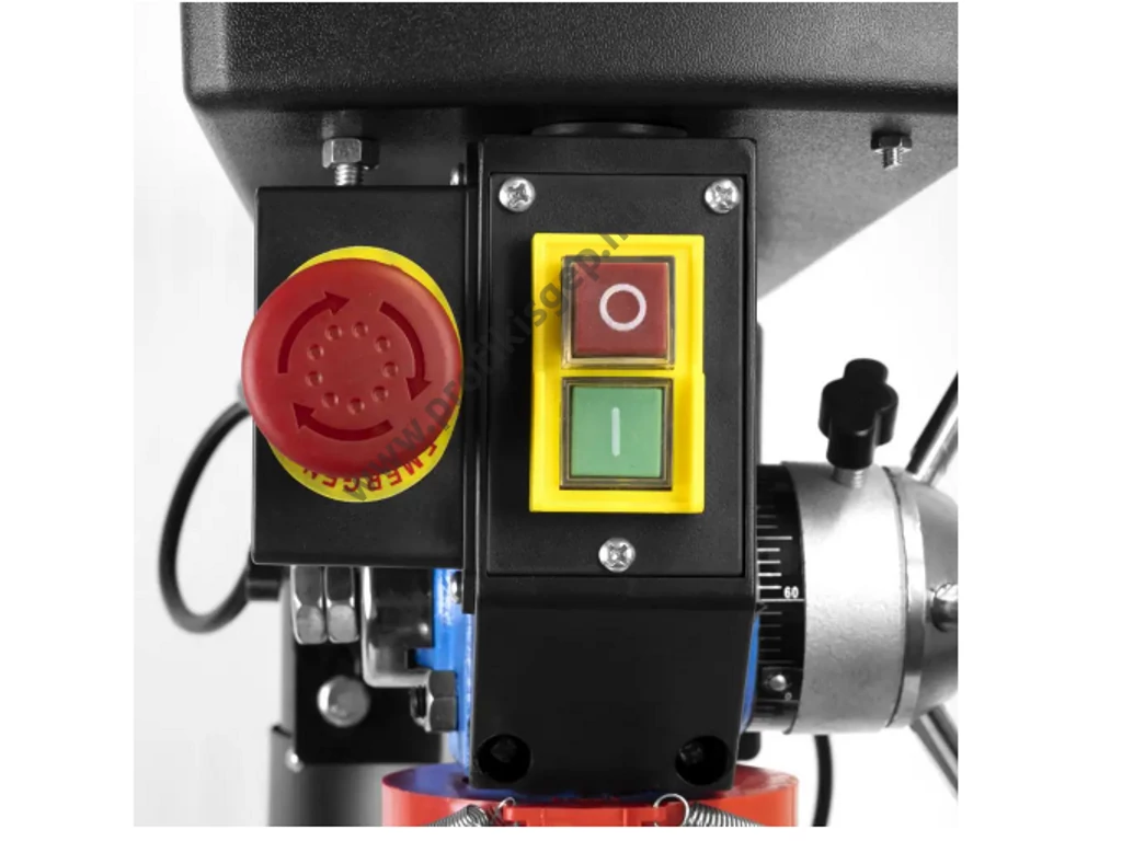 GÜDE GTB 16/605 elektromos oszlopos fúró, 600W/230V, 1-16mm gyorstokmány, 5 sebesség fokozat