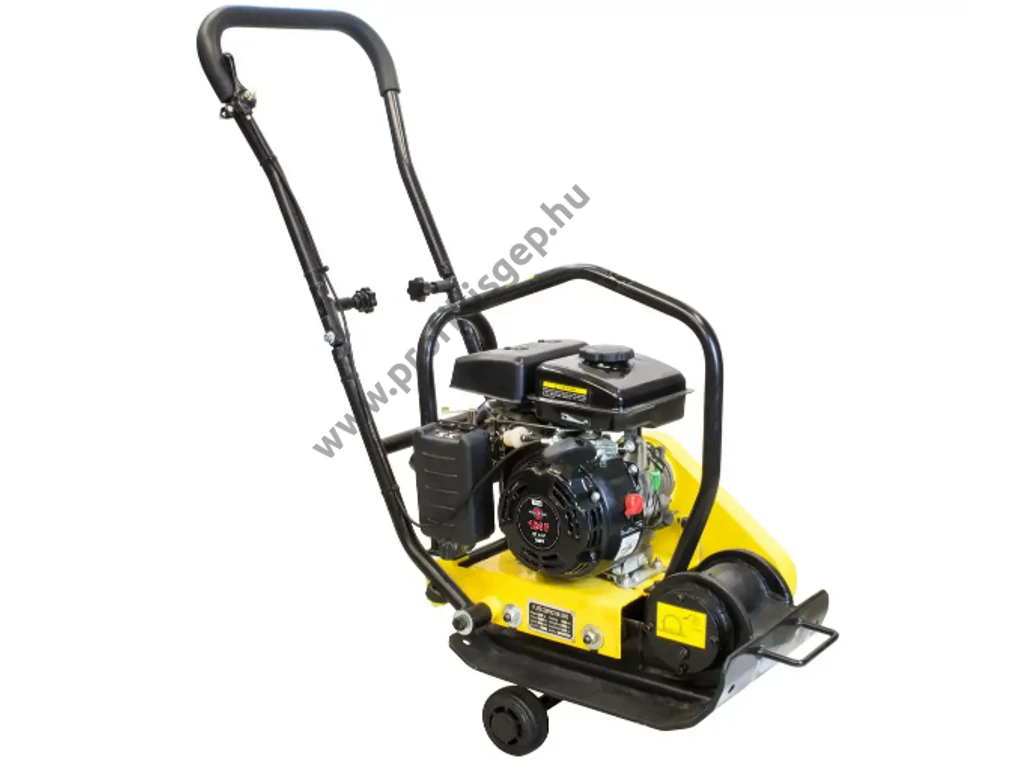 Güde GRP 50 lapvibrátor, Motor: OHV 79cm3, 8.5kN, 43x30cm, 61kg, szállítókerék, gumilap