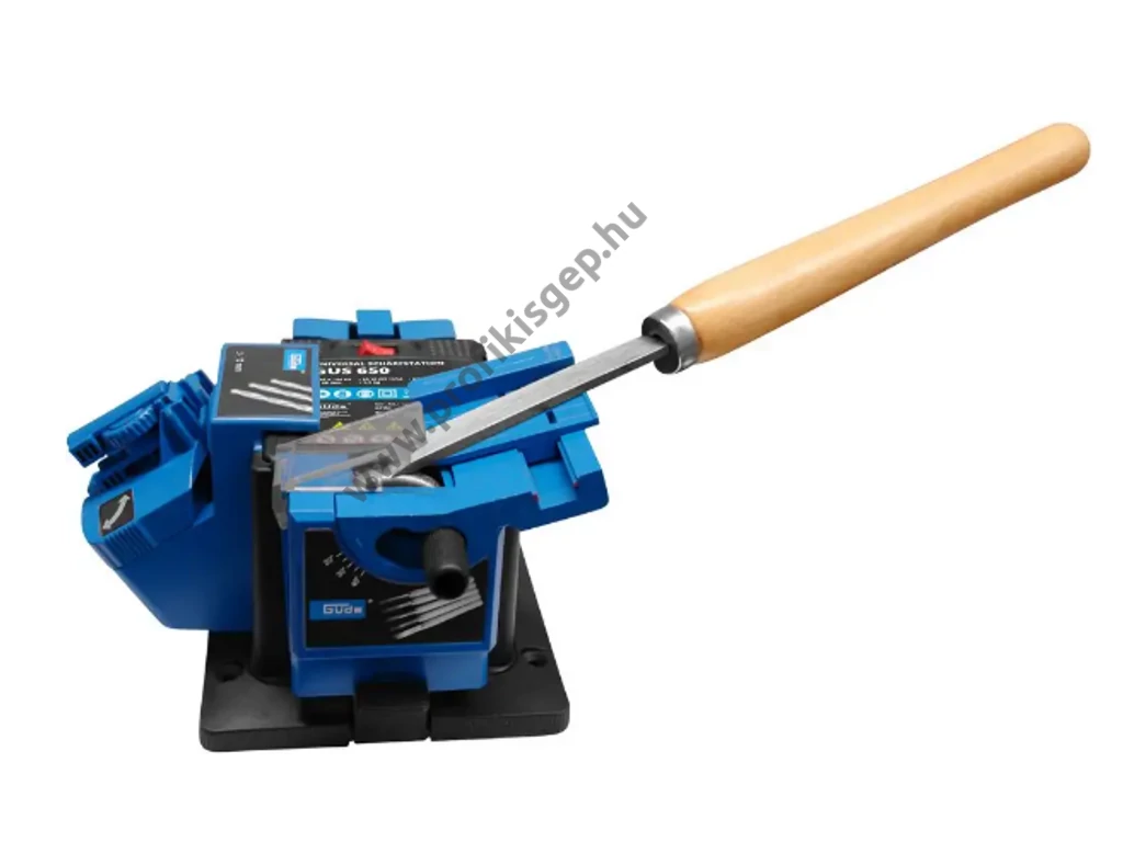 Güde GUS 650 Univerzális élező, köszörű, 65W/230V, 6700/fordulat, 3-13mm fúrószárakhoz, kések: 6-51mm-ig,