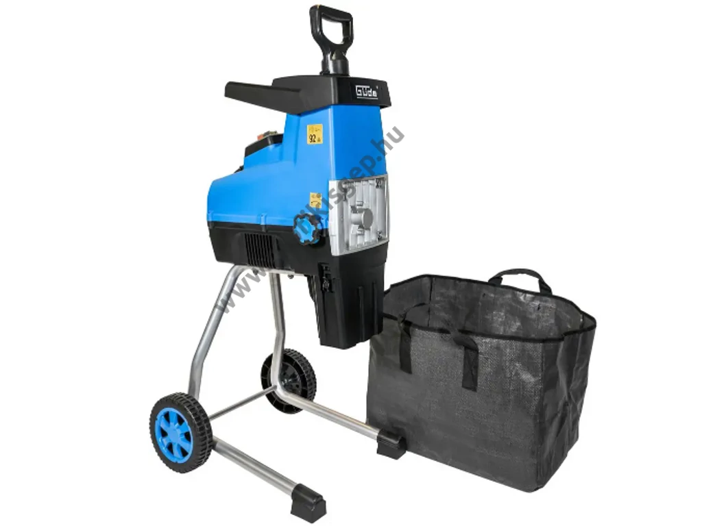 Güde GH 2801 Silent Elektromos ágaprító, komposztáló, Maróhengeres, 2800W, ágátmérő: 4,4 cm, gyűjtőzsák