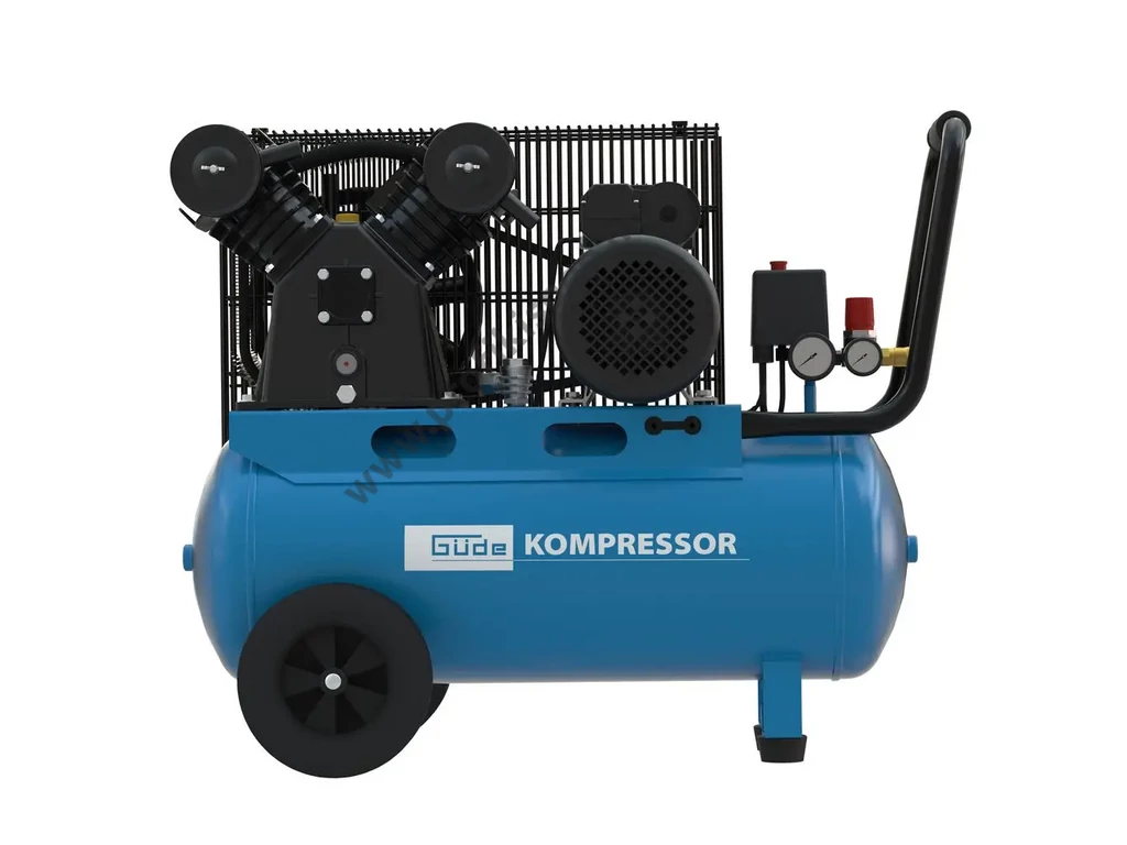 Güde 415/10/50 olajkenésű kompresszor, 2 henger 435l/perc 10bar tartály 50L, 230V 2200W