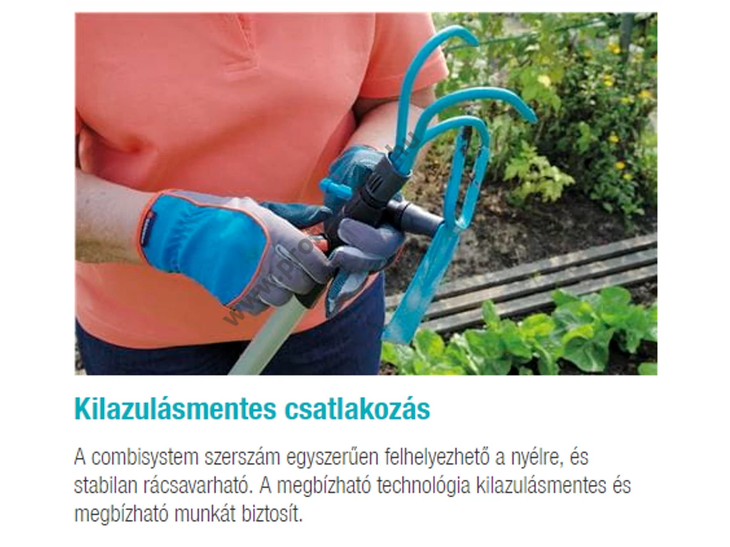 Gardena combisystem töltögető eke, nyél nélkül