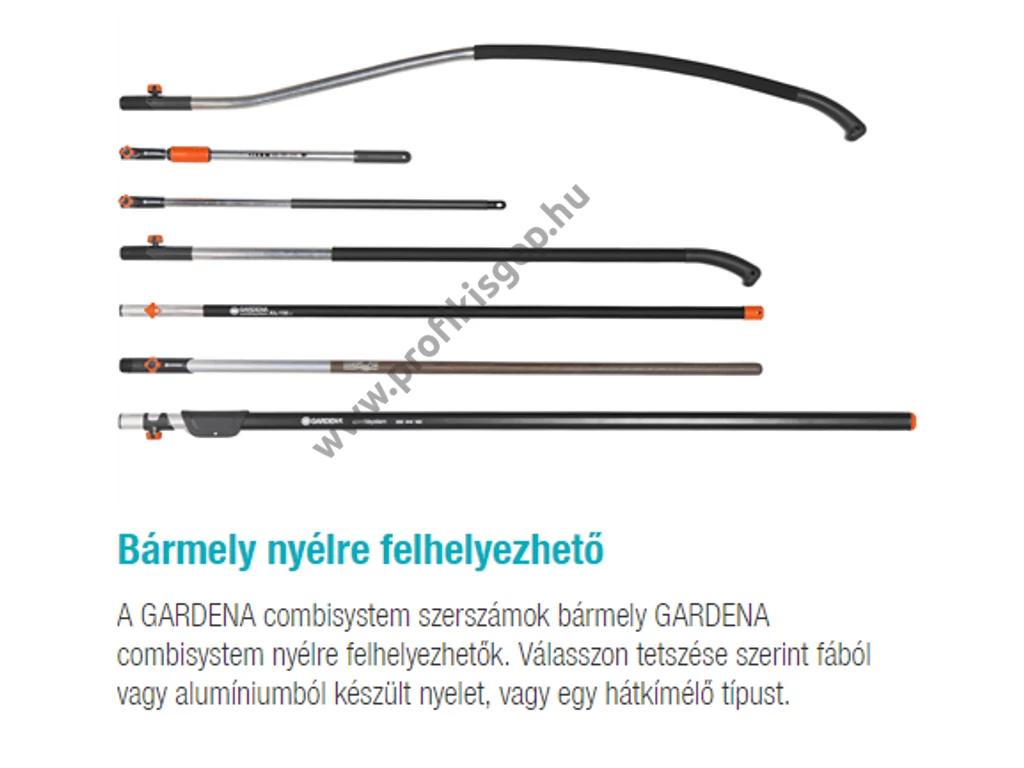 Gardena combisystem töltögető eke, nyél nélkül