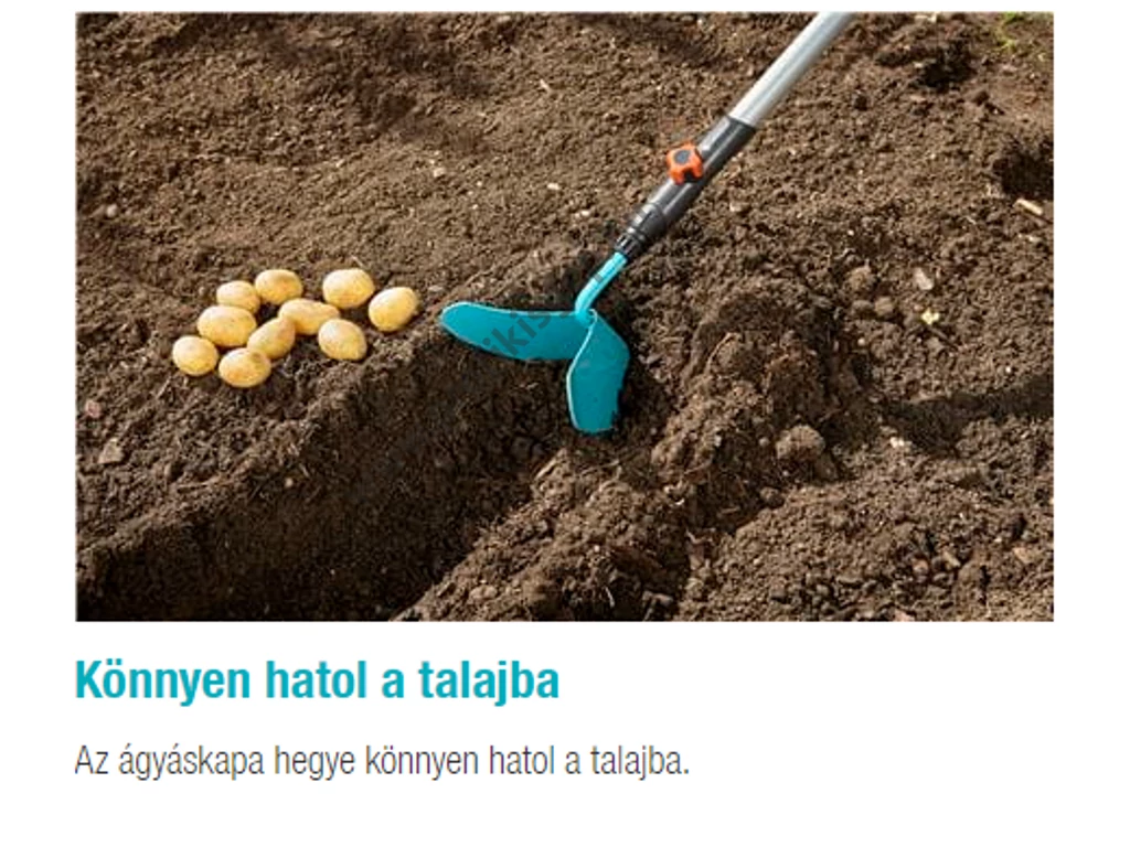 Gardena combisystem töltögető eke, nyél nélkül
