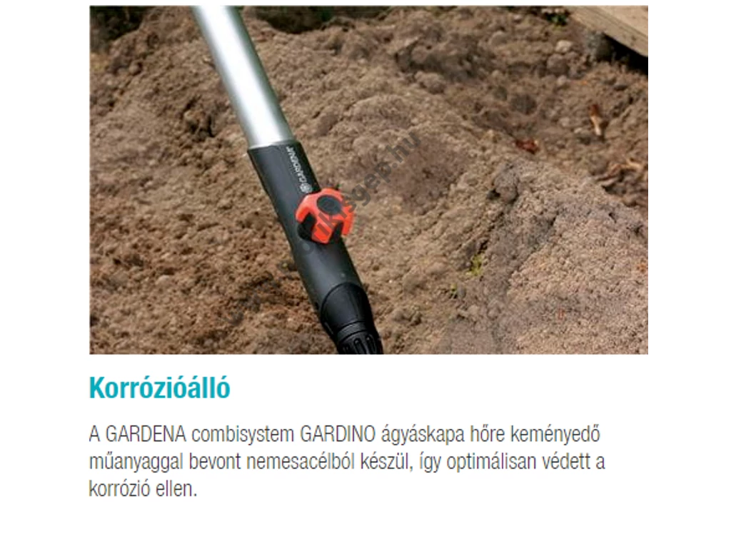 Gardena combisystem töltögető eke, nyél nélkül