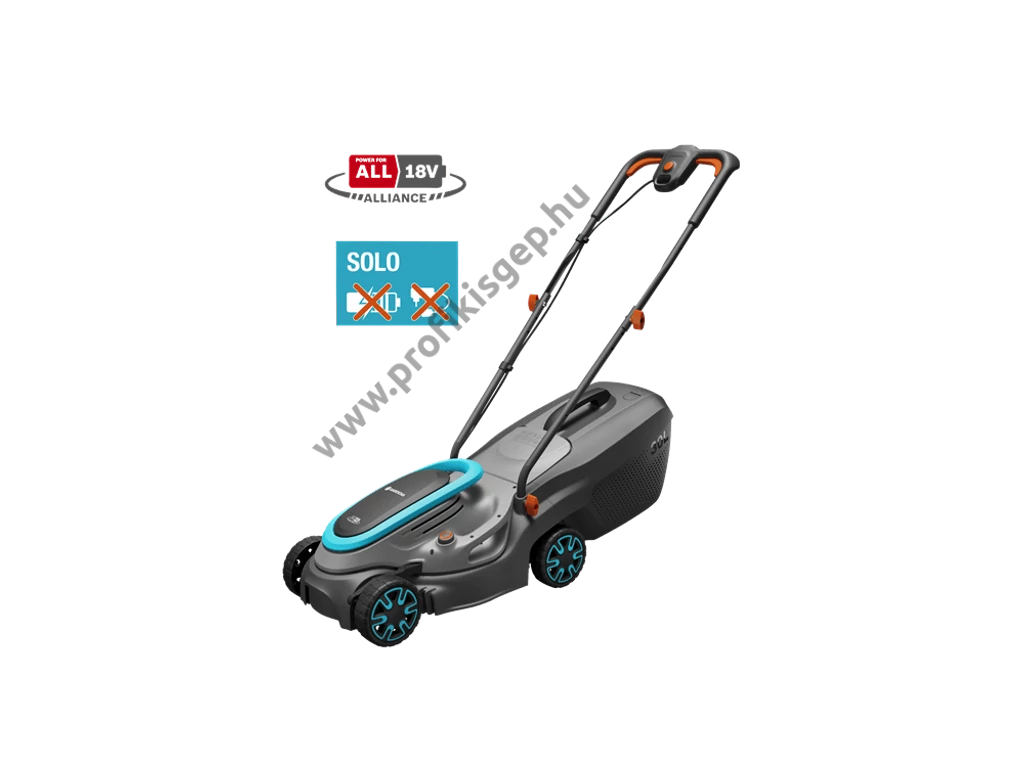 Gardena PowerMax 32/18V P4A akkumulátoros fűnyíró, 32 cm, 18V akku és töltő nélkül