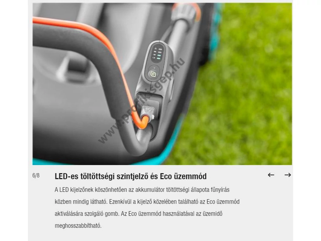 Gardena PowerMax 37/36V P4A akkumulátoros fűnyíró, 37 cm, 18V, akku és töltő nélkül