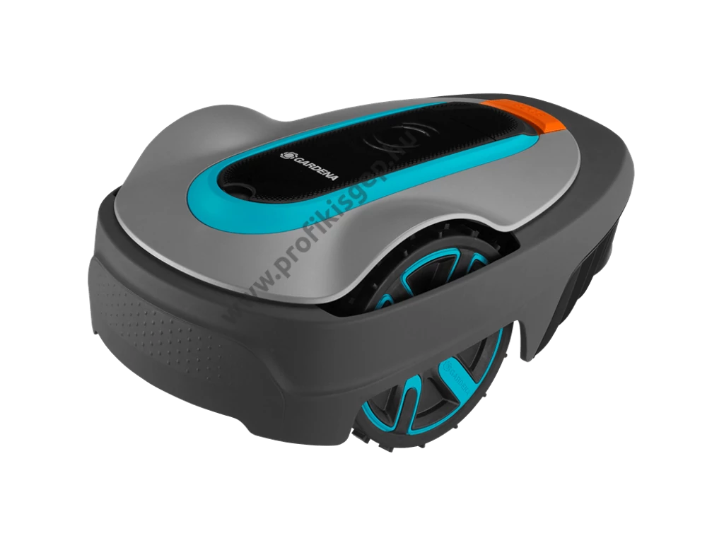 Gardena Robotfűnyíró Sileno city 250, 18V, 2Ah, 250m2, 150 méter telepítő huzal,  GARDENA Bluetooth® App
