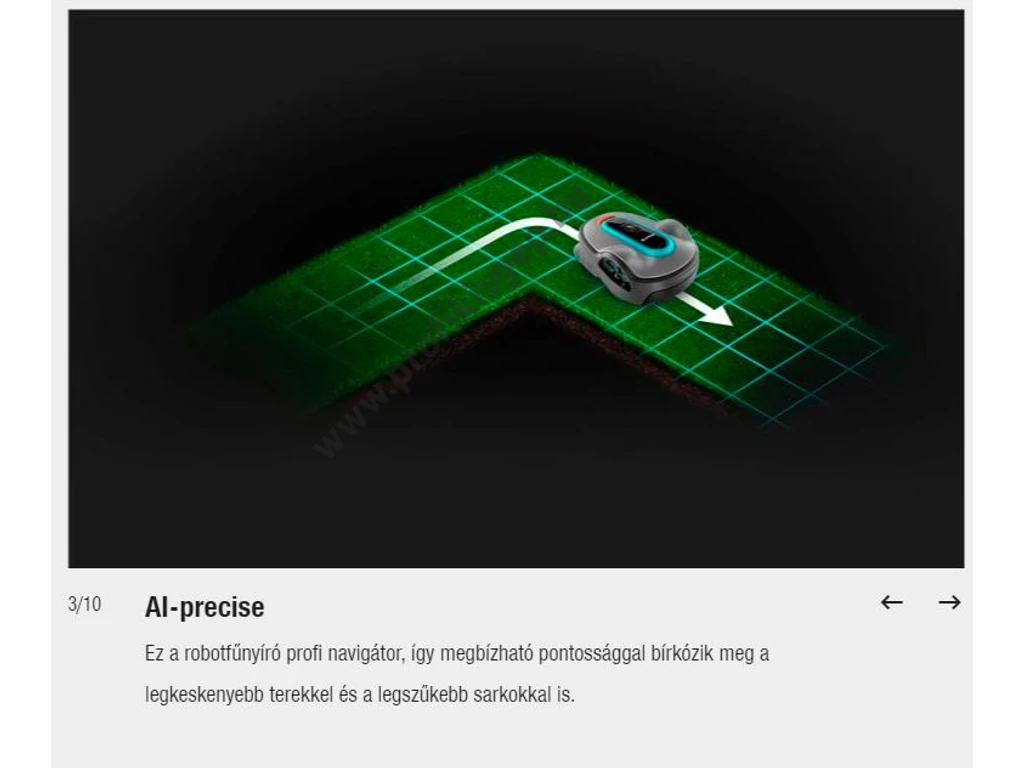 Gardena SILENO life 1500 robotfűnyíró, 18V, 2Ah, 1500m2, 250 méter telepítő huzal,  GARDENA Bluetooth® App