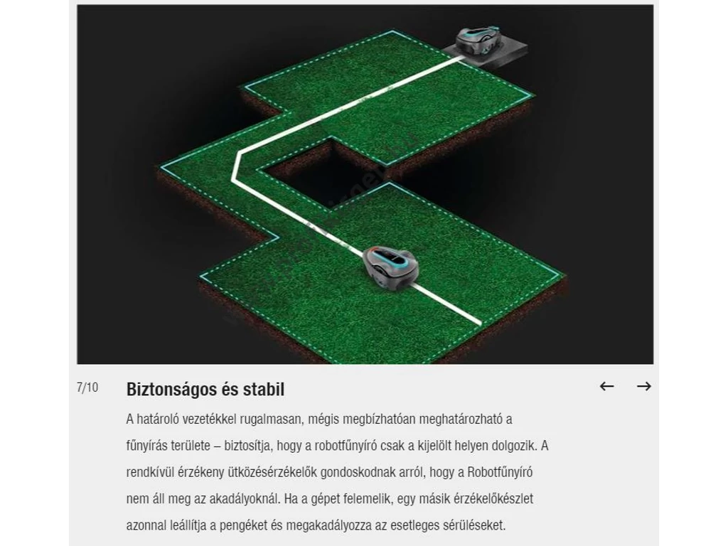 Gardena SILENO life 1500 robotfűnyíró, 18V, 2Ah, 1500m2, 250 méter telepítő huzal,  GARDENA Bluetooth® App