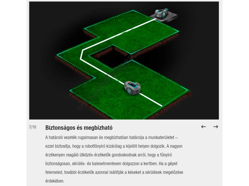 Gardena SILENO minimo 500 robotfűnyíró, 18V, 2Ah, 400m2, 150 méter telepítő huzal, Bluetooth® App