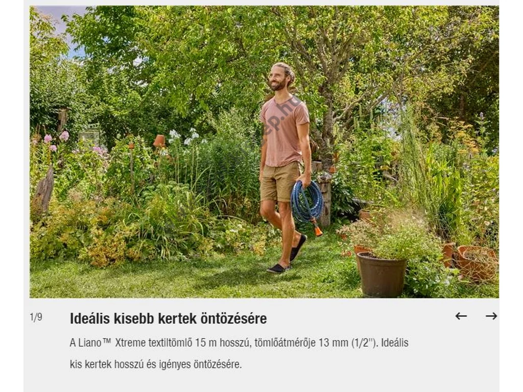 Gardena Liano™ Xtreme Textil locsolótömlő készlet (1/2'), 15 m