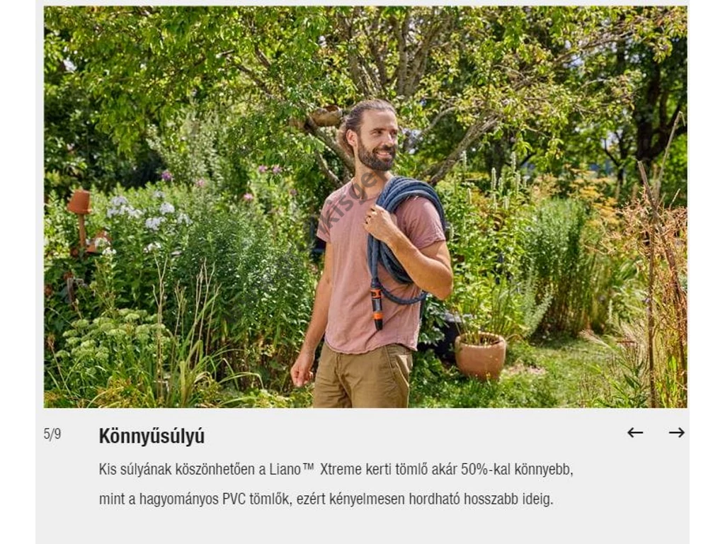 Gardena Liano™ Xtreme Textil locsolótömlő készlet (1/2'), 15 m