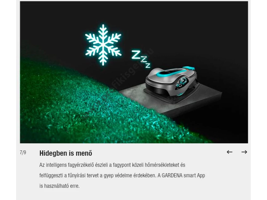 Gardena Smart SILENO city 500 robotfűnyíró , 18V, 2Ah, 500m2, 150 méter telepítő huzal, GARDENA smart system App