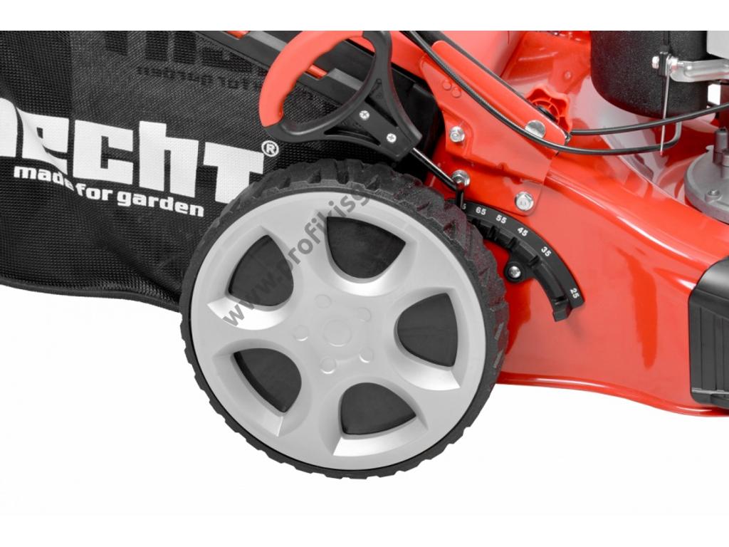 HECHT 5483 SWE 5IN1 Benzinmotoros önjáró fűgyűjtős fűnyíró, 46cm, OHV 135cm3, Önindító, oldalkidobó, mulcsbetét, csapágyazott kerék