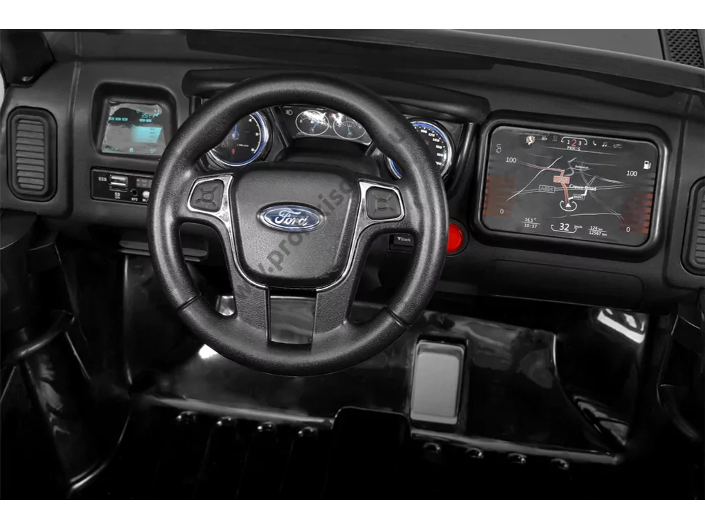 HECHT FORD RANGER BLACK Akkumulátoros kisautó gyerekeknek, 12V, 10Ah, 3-8 éves korig, Max: 35kg ,távírányítóval