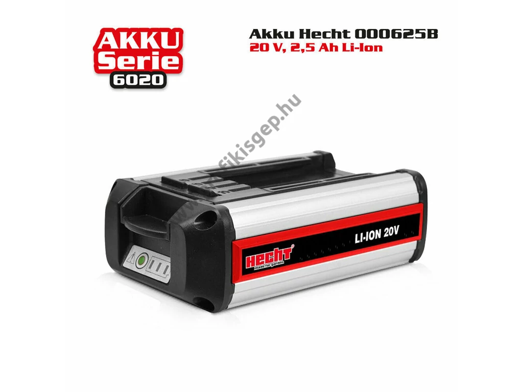 HECHT 000625B Akkumulátor 20V, 2.5Ah, (AKKU program 6020)