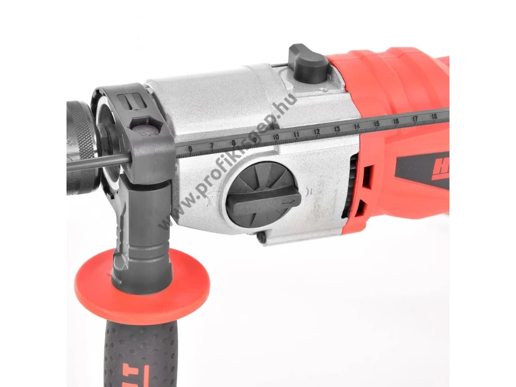 HECHT 1074 elektromos fúró, ütvefúró, 1200W, 13mm fogaskoszorús tokmány, 2 sebesség, állítható sebesség,