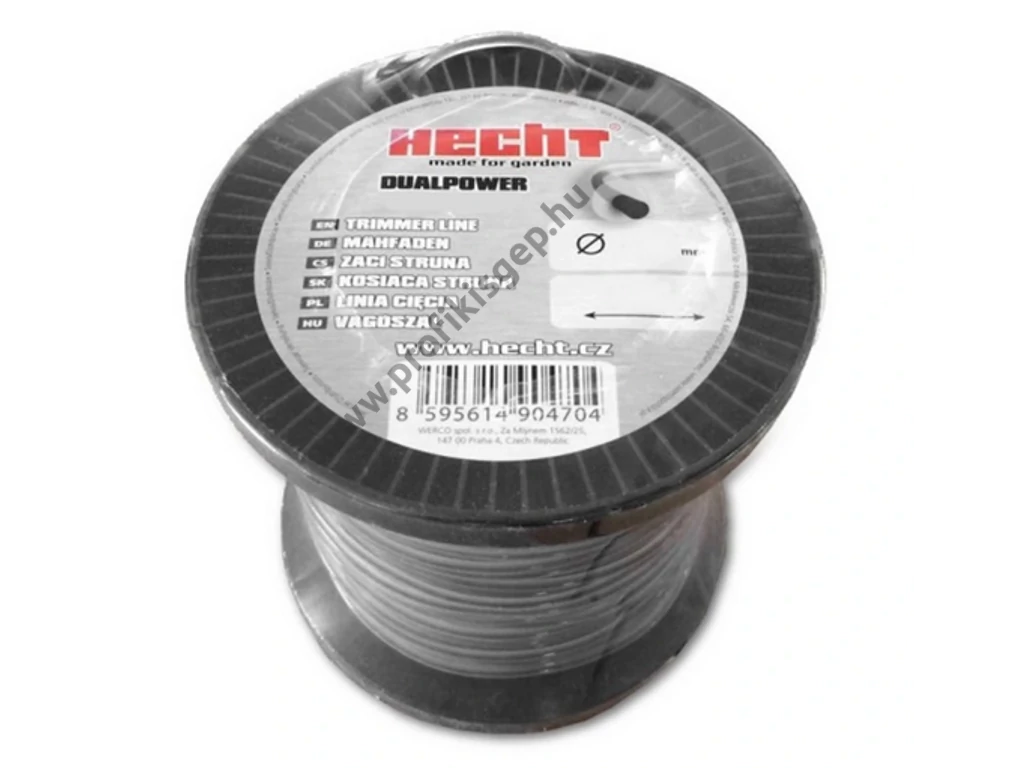 HECHT 10434524 bozótvágó damil, vágószál maggal, DUAL POWER, 2,4mmx345 méter, szögletes