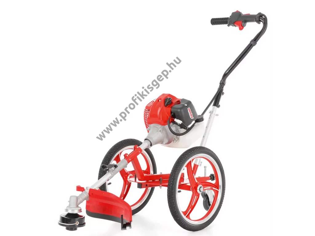 HECHT 155 benzinmotoros KEREKES bozótvágó, fűkasza 52cm3, 2Le, damilfej