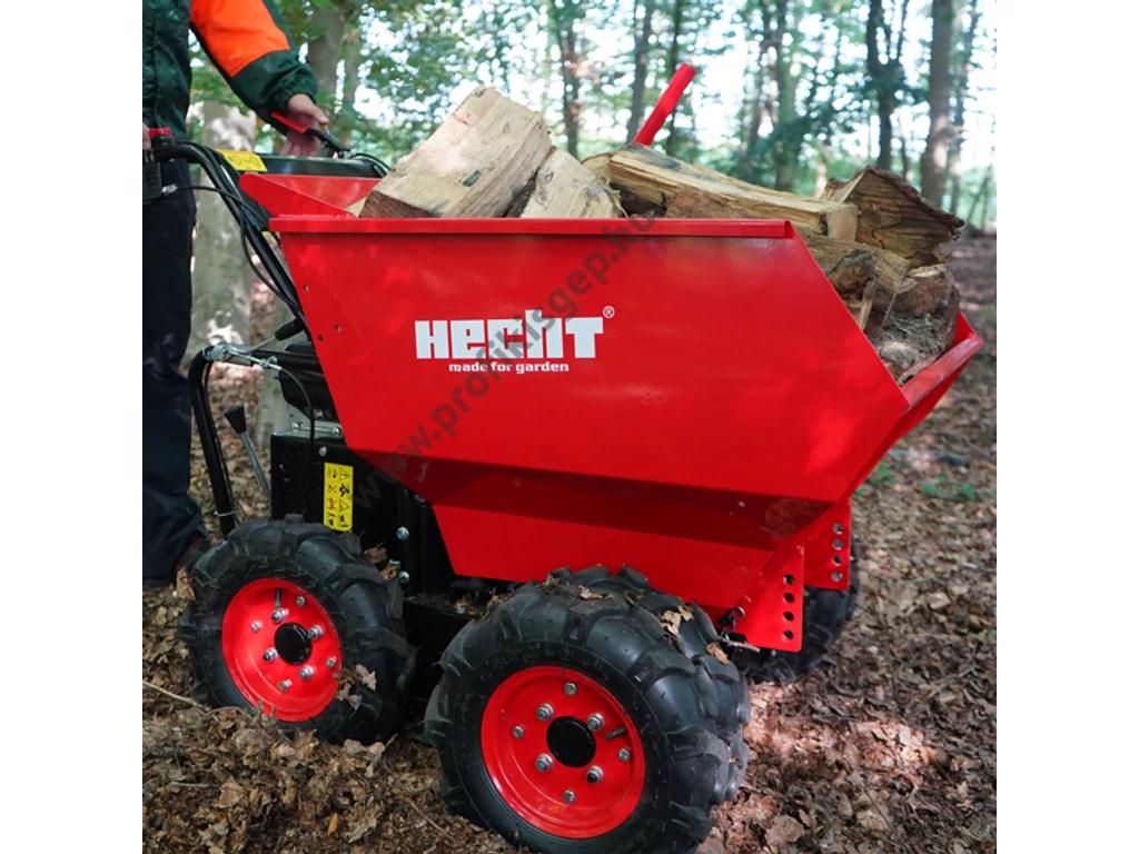 HECHT 2650 benzinmotoros szállító, Loncin 196cm3, 3 előre, 1 hátra, 2+2 kerék elől, Max: 500kg-ig,