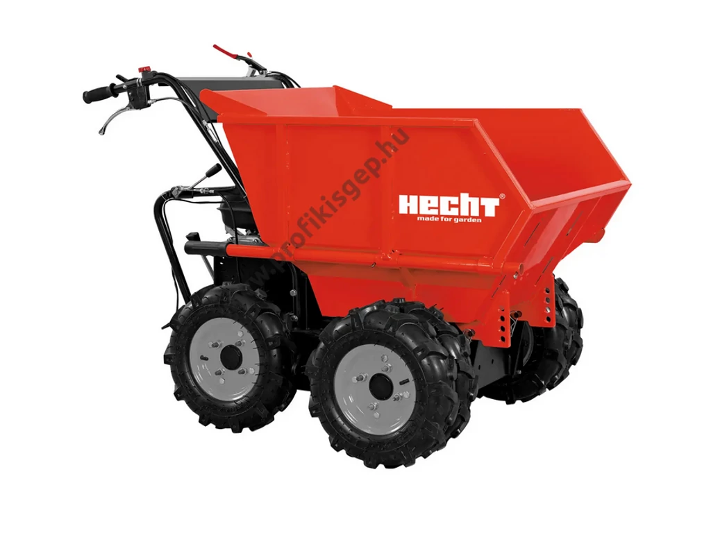 HECHT 2650 benzinmotoros szállító, Loncin 196cm3, 3 előre, 1 hátra, 2+2 kerék elől, Max: 500kg-ig,
