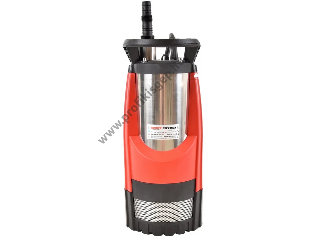 HECHT 3122 INOX elektromos merűlő szivattyú, búvárszivattyú,1200W, 6500l, tisztavíz szivattyú